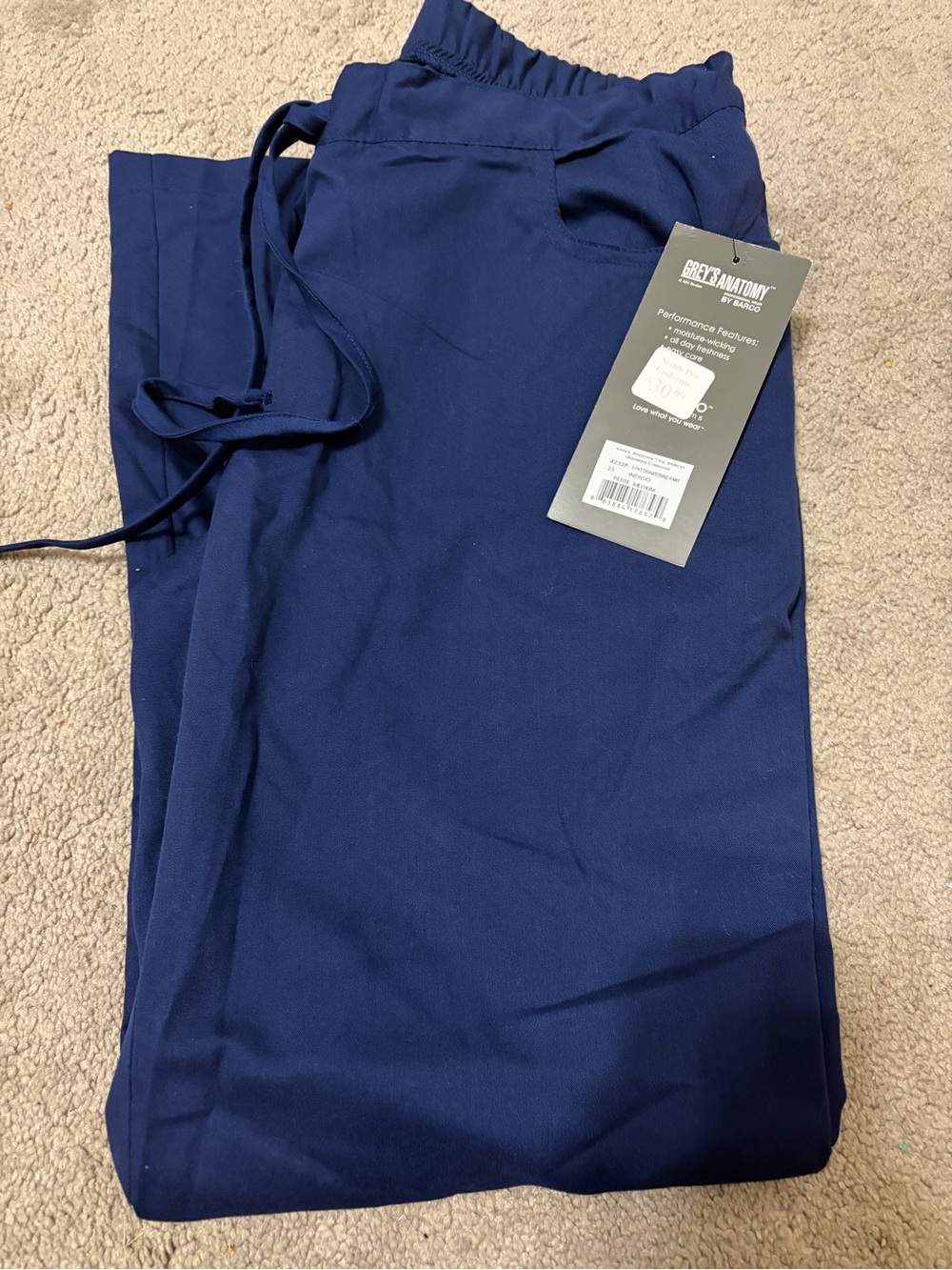 Barco Uniforms Navy Medical Scrub Pants
